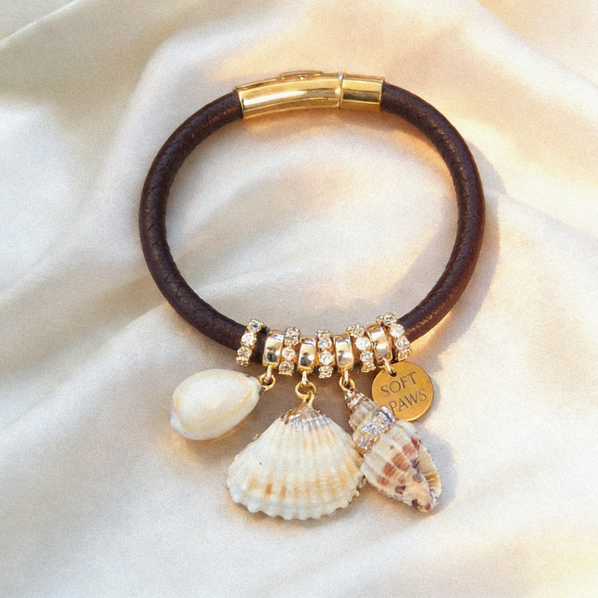 Leather Bracelet  - Shell