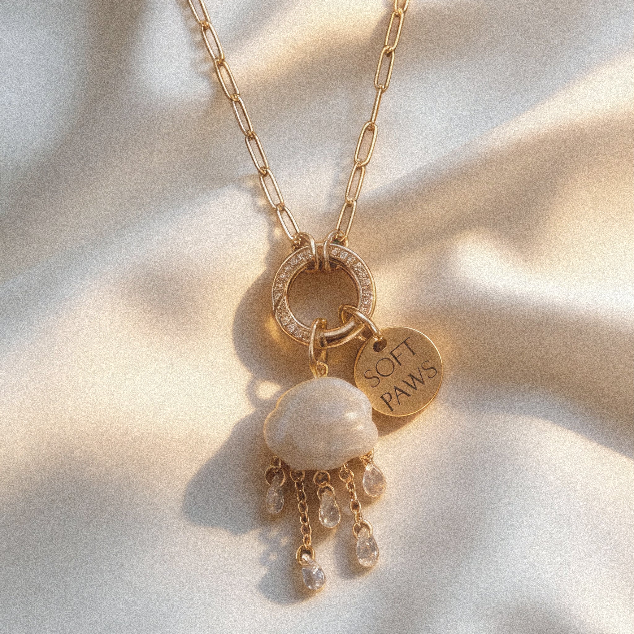 Gold Necklace - Pearl