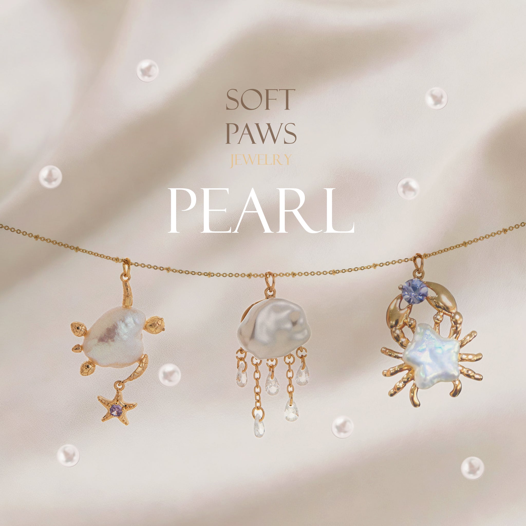 Leather Bracelet  - Pearl