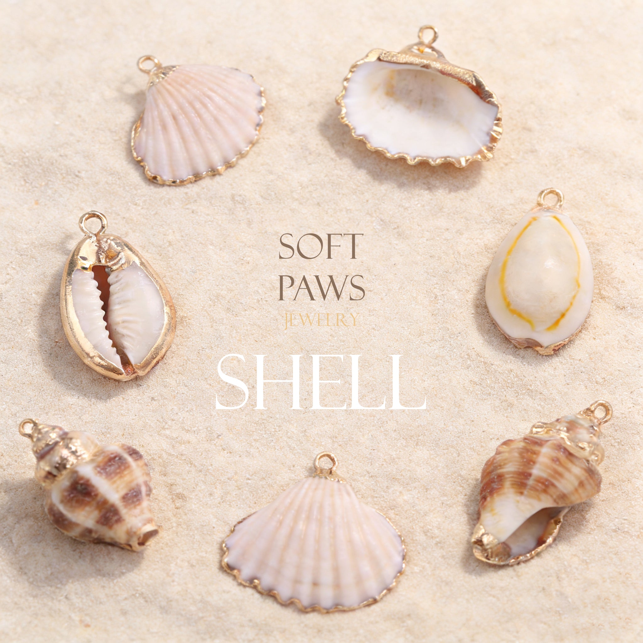 Leather Bracelet  - Shell
